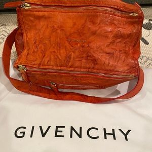 Givenchy Tumbled Sheepskin Pandora Crossbody Bag